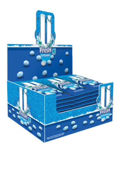 Жевательное драже U Fresh DC pepermint перечная мята 25 г 24 шт
