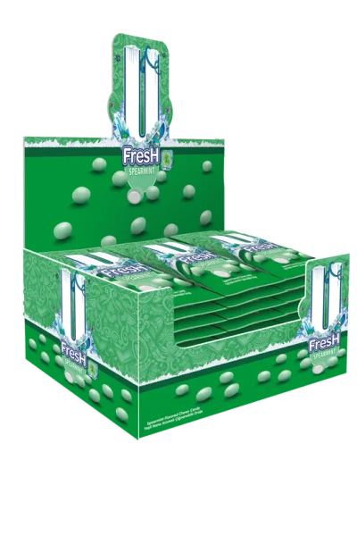 Жевательное драже U FRESH DC SPEARMINT мята 25 г - 24 шт