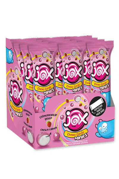 Жевательное драже JOX MINIES Клубника 15 г - 24 шт