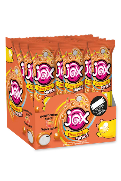 Жевательное драже JOX MINIES Персик 15 г - 24 шт
