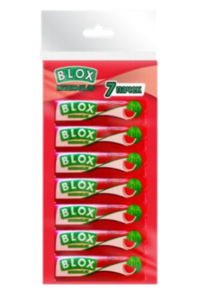 Жевательная резинка Blox Арбуз пластинки спайка 12,5 г - 7 шт