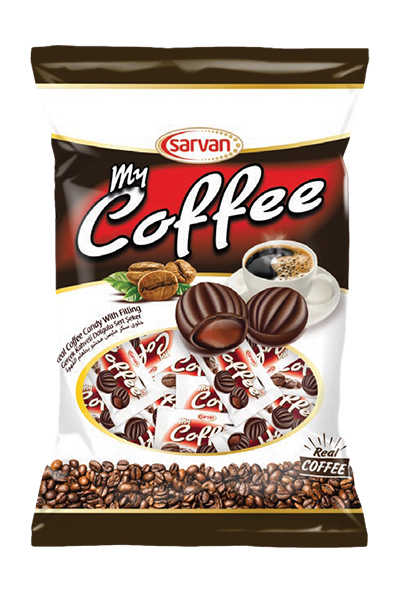 Карамель с кофейной начинкой My Coffee 1 кг - 8 шт белая этикетка