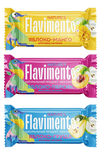 Пастила фруктовая без добавления сахара FLAVIMENTO Nature's 4 кг. Ассорти
